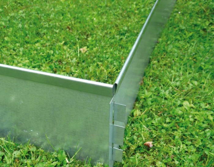LAWN EDGE Bed edging galvanized Bed Outline Cutting Edge Metal Palisade