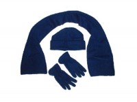 Winter Fleece Set 4teilig blau