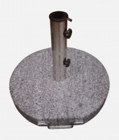 Granit-Sonnenschirmständer Grau 40 Kg