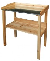 Pflanztisch Holz + Metall 