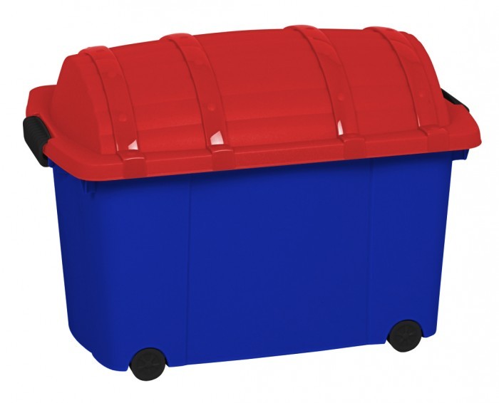 Piraten Rollenbox Rollbox Piratenbox Aufbewahrungsbox Schatztruhe