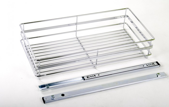 Wesco Ausziehkorb hoch chrom Schrankauszug Teleskopauszug Küchenschrank