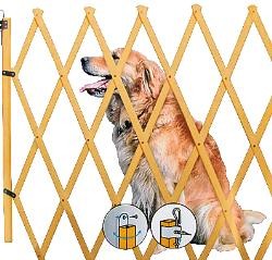 Hundeabsperrgitter natur Absperrgitter Hundegitter Hund Hunde Trenngitter Holz