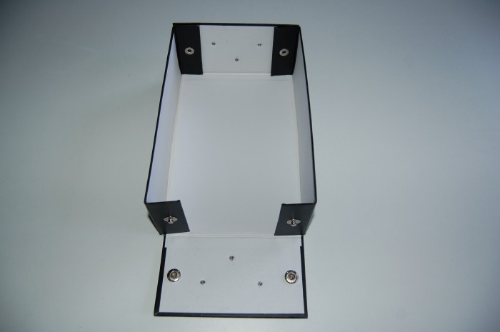 Aufbewahrungsbox faltbar mit Deckel 2 Designs 12er Set