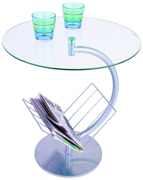 Details zu Beistelltisch + Glasplatte Metallgestell und Zeitungsablage Beistelltisch Mit Zeitungsablage Holz ~ Details zu Beistelltisch + Glasplatte Metallgestell und Zeitungsablage