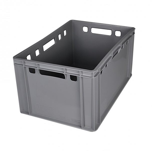 Fleischkiste E3 Fleischkiste Grau Fleischerkiste Fleischkisten Kiste Fleischkiste Eurobox Lebensmittelecht 60 X 40 Metzgerkiste Auswahl Kingpower, Anzahl:8