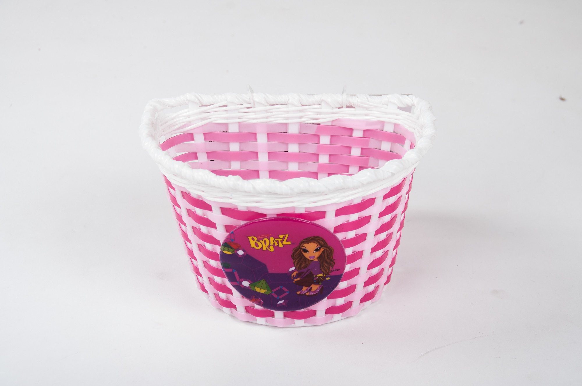 Kinder Fahrradkorb Für Lenker - Geflochtener Korb In Rosa, Blau Oder Weiß Für Spielzeug & Proviant